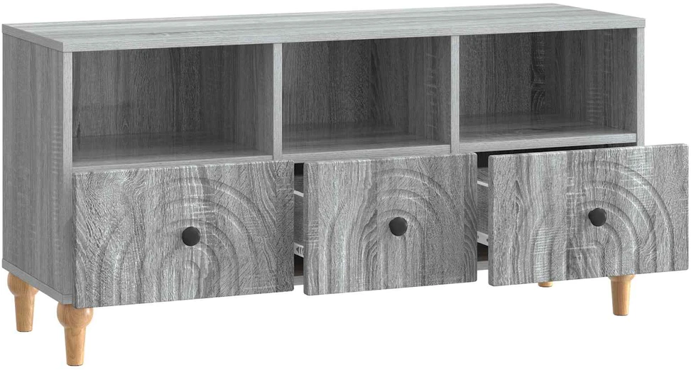 TV staliukas Televizoriaus spintelė 102 x 34,5 x 50 cm Pilka Sonoma