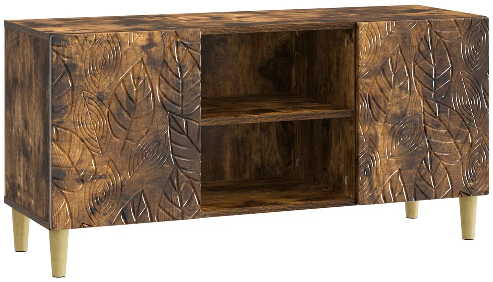 TV staliukas Televizoriaus spintelė 102 x 34,5 x 50 cm Dūminio ąžuolo