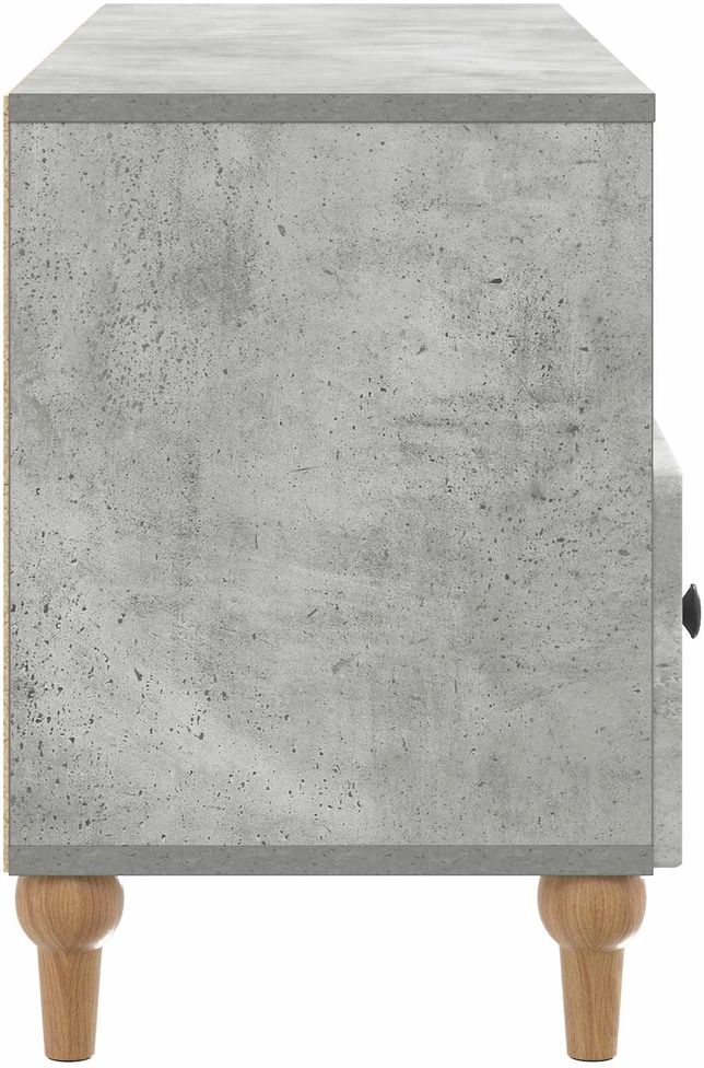 TV staliukas Televizoriaus spintelė 102 x 34,5 x 50 cm Betono Pilka