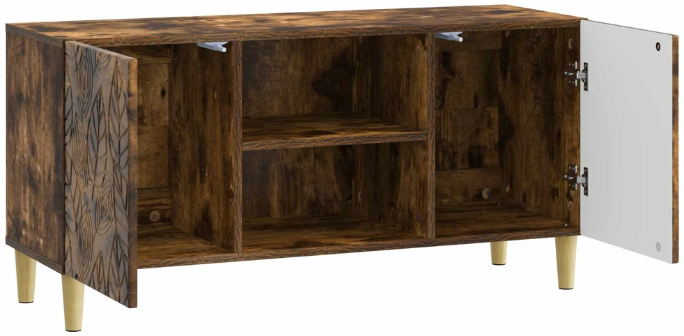 TV staliukas Televizoriaus spintelė 102 x 34,5 x 50 cm Dūminio ąžuolo