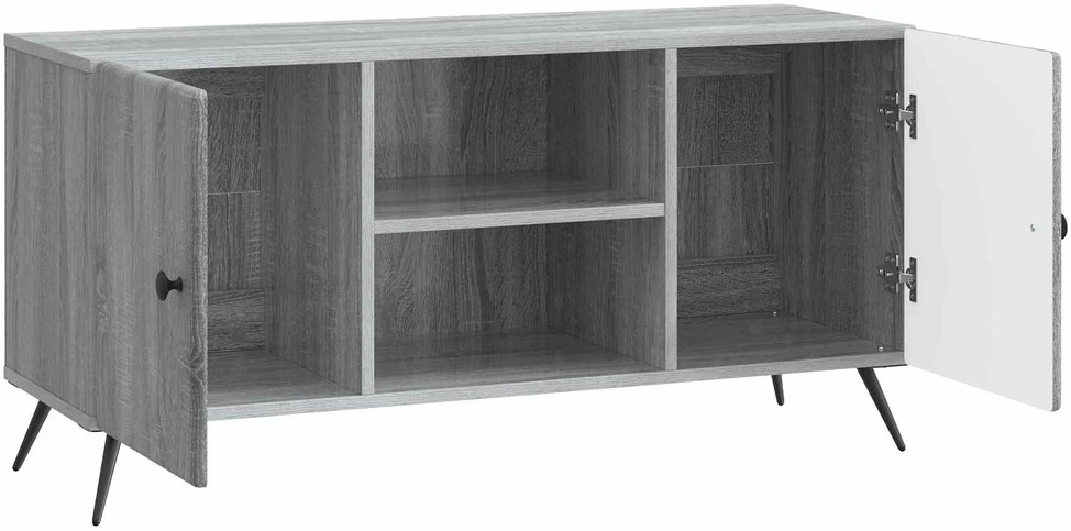 TV staliukas Televizoriaus spintelė 102 x 34,5 x 50 cm Pilka sonoma ąžuolo