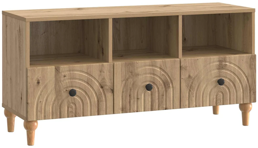 TV staliukas Televizoriaus spintelė 102 x 34,5 x 50 cm Amatinė Ąžuolas