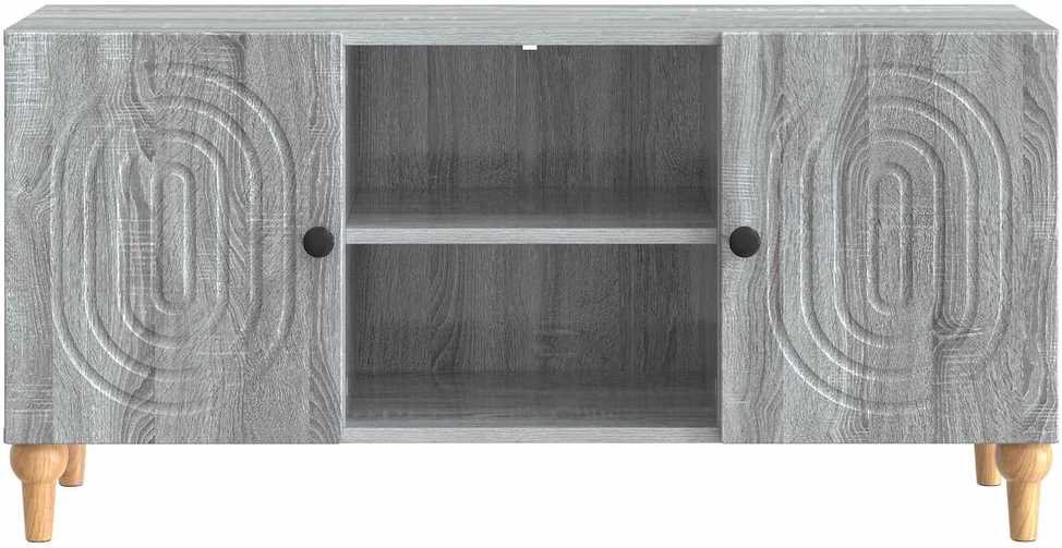 TV staliukas Televizoriaus spintelė 102 x 34,5 x 50 cm Pilka sonoma ąžuolo