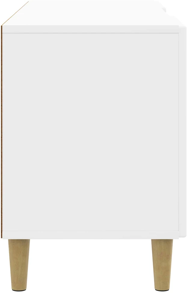TV staliukas Televizoriaus spintelė 102 x 34,5 x 50 cm Itin blizgi balta