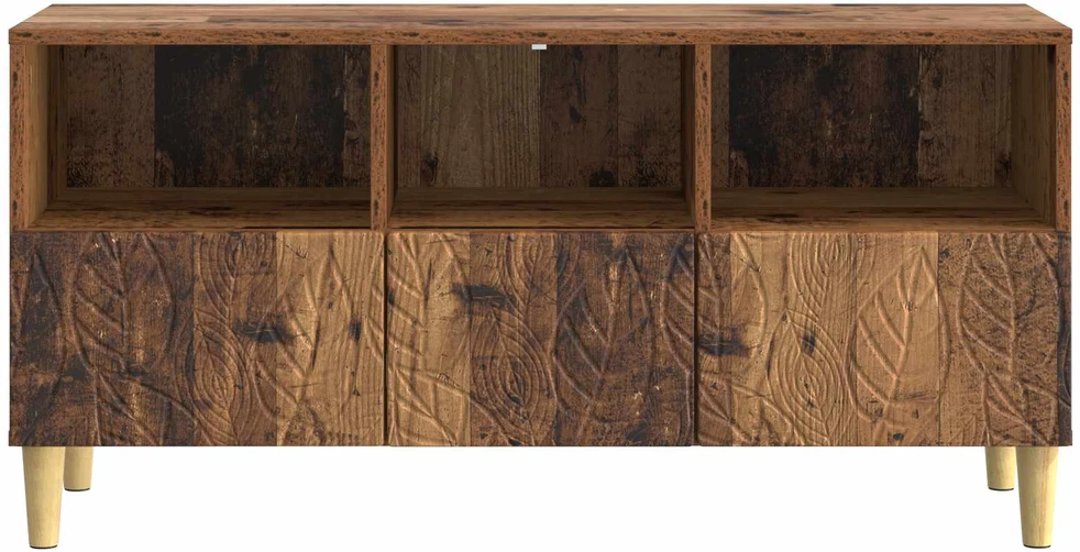 TV staliukas Televizoriaus spintelė 102 x 34,5 x 50 cm Sendintos medienos