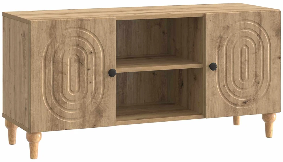 TV staliukas Televizoriaus spintelė 102 x 34,5 x 50 cm Artisano ąžuolo