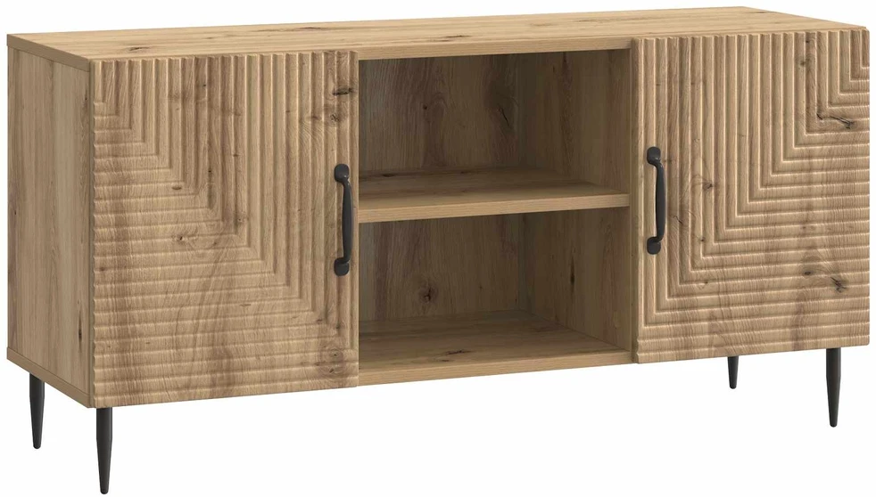 TV staliukas Televizoriaus spintelė 102 x 34,5 x 50 cm Artisano ąžuolo