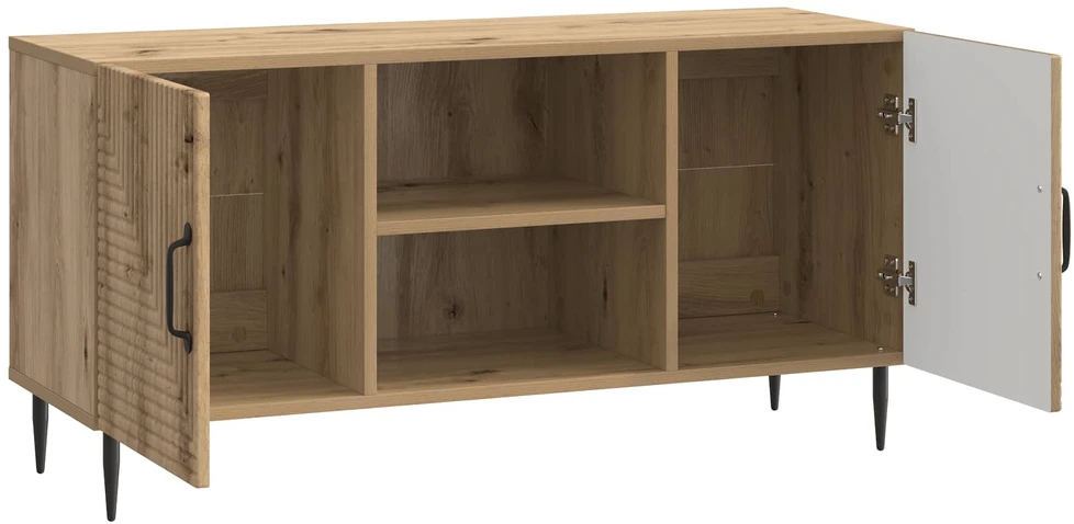 TV staliukas Televizoriaus spintelė 102 x 34,5 x 50 cm Artisano ąžuolo