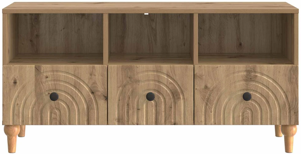 TV staliukas Televizoriaus spintelė 102 x 34,5 x 50 cm Amatinė Ąžuolas