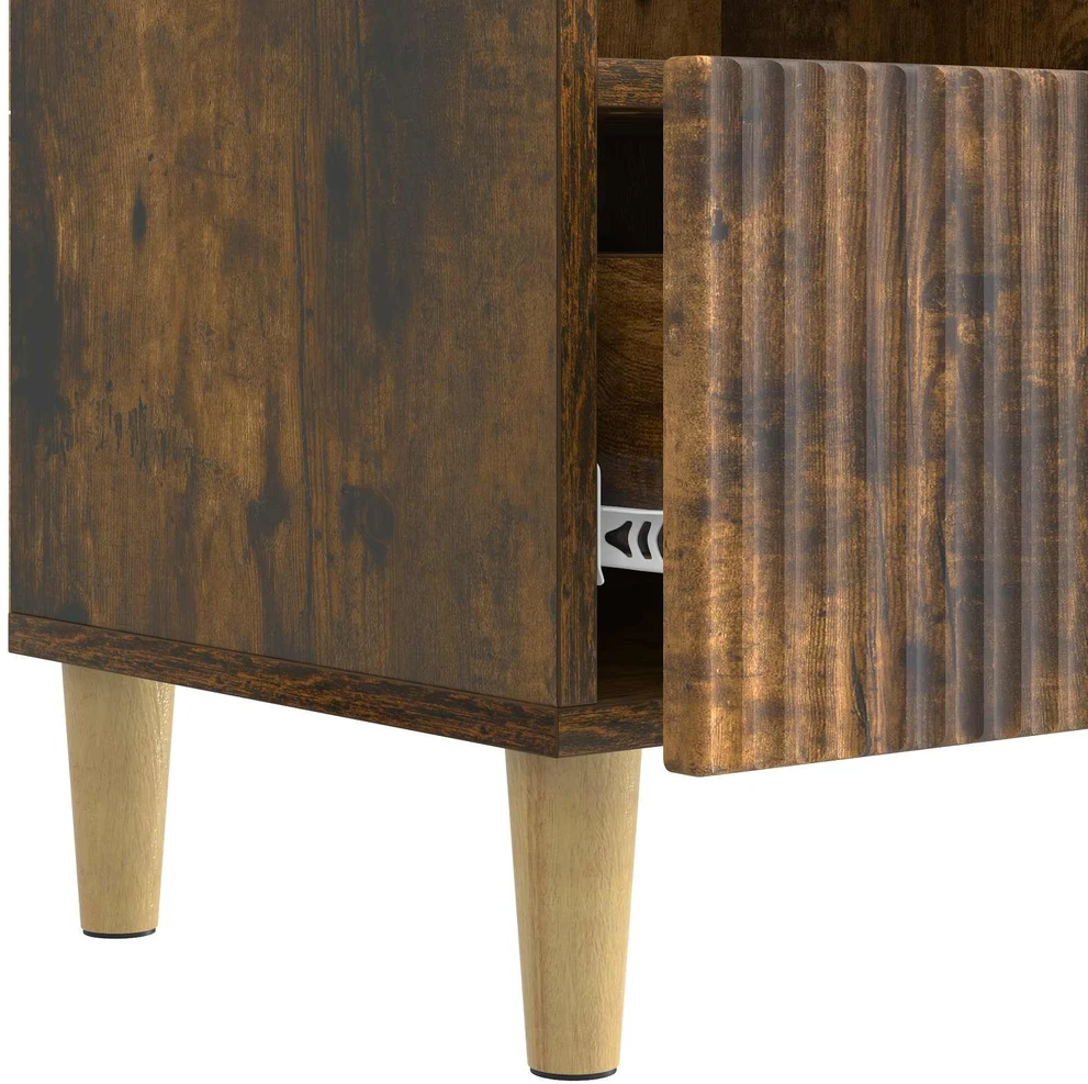 TV staliukas Televizoriaus spintelė 102 x 34,5 x 50 cm Dūminio ąžuolo