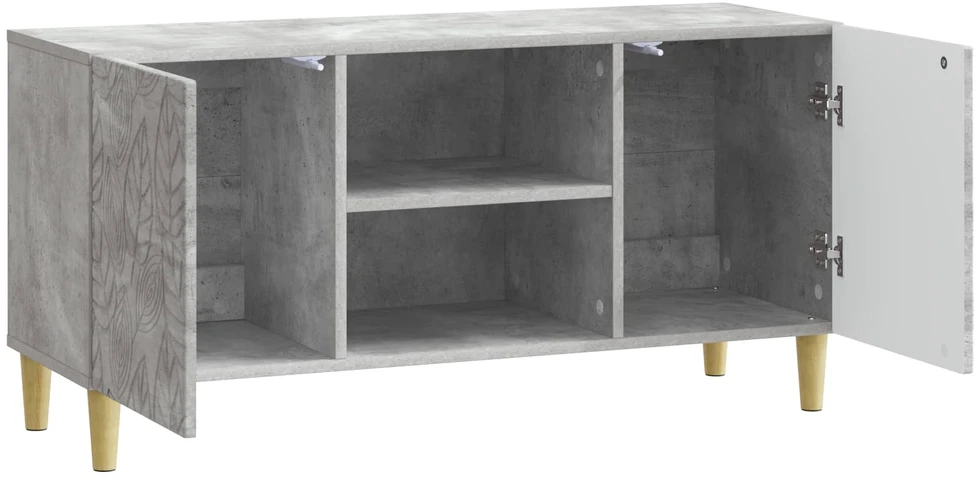 TV staliukas Televizoriaus spintelė 102 x 34,5 x 50 cm Betono pilka