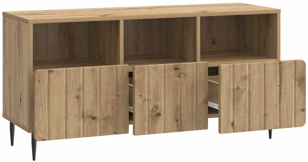 TV staliukas Televizoriaus spintelė 102 x 34,5 x 50 cm Artisano ąžuolo