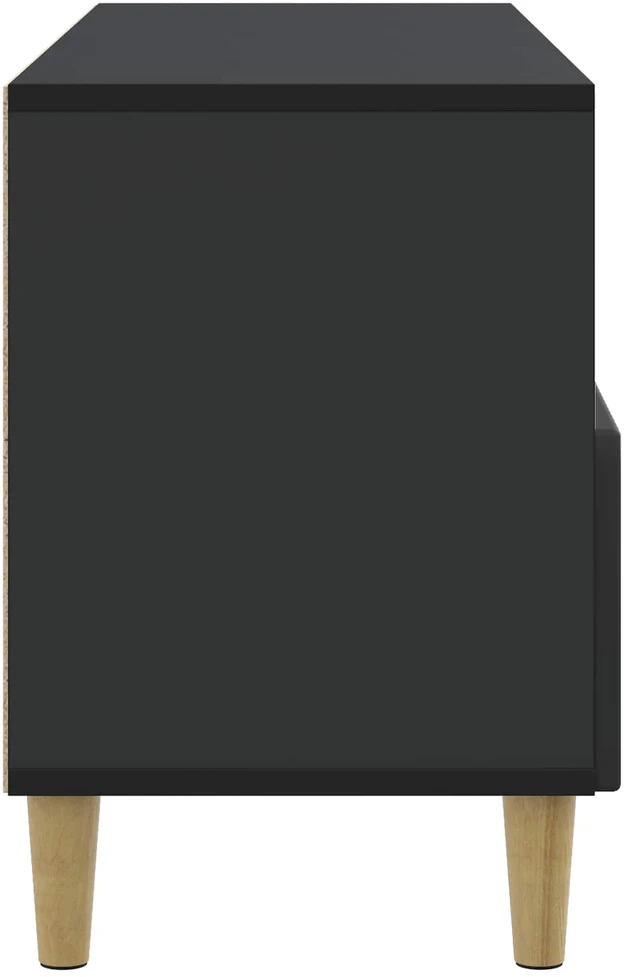 TV staliukas Televizoriaus spintelė 102 x 34,5 x 50 cm Juoda