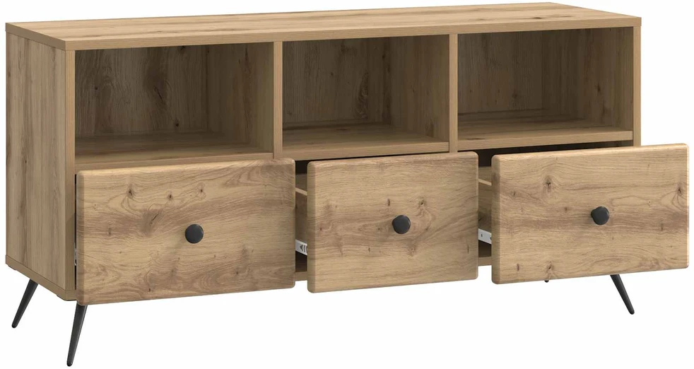 TV staliukas Televizoriaus spintelė 102 x 34,5 x 50 cm Artisano ąžuolo