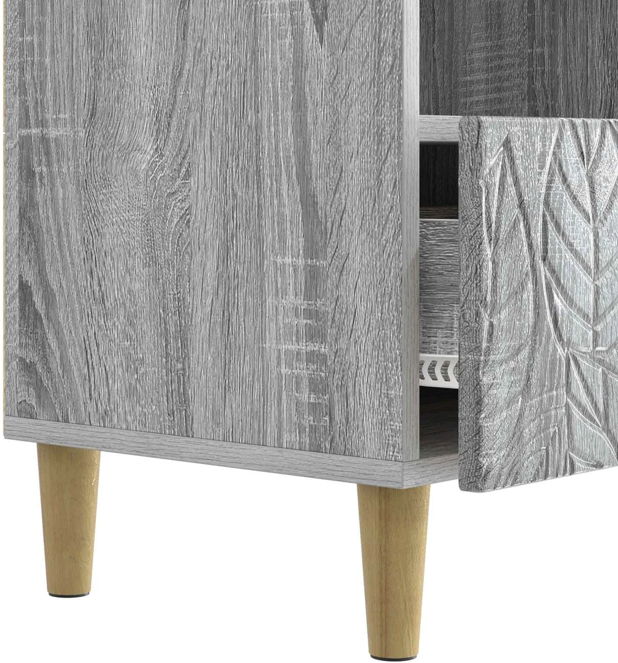 TV staliukas Televizoriaus spintelė 102 x 34,5 x 50 cm Pilka Sonoma