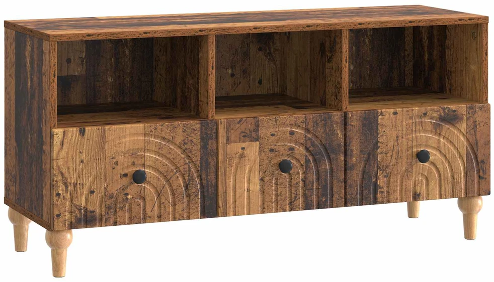 TV staliukas Televizoriaus spintelė 102 x 34,5 x 50 cm Senas medis