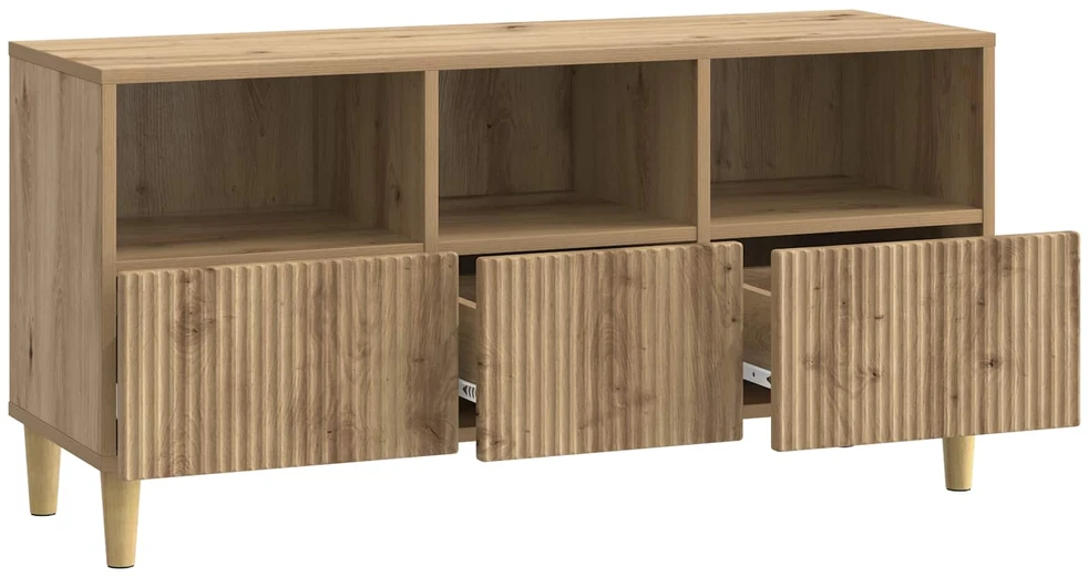TV staliukas Televizoriaus spintelė 102 x 34,5 x 50 cm Artisano ąžuolo
