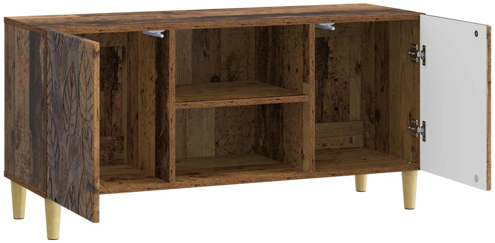 TV staliukas Televizoriaus spintelė 102 x 34,5 x 50 cm Sendintos medienos