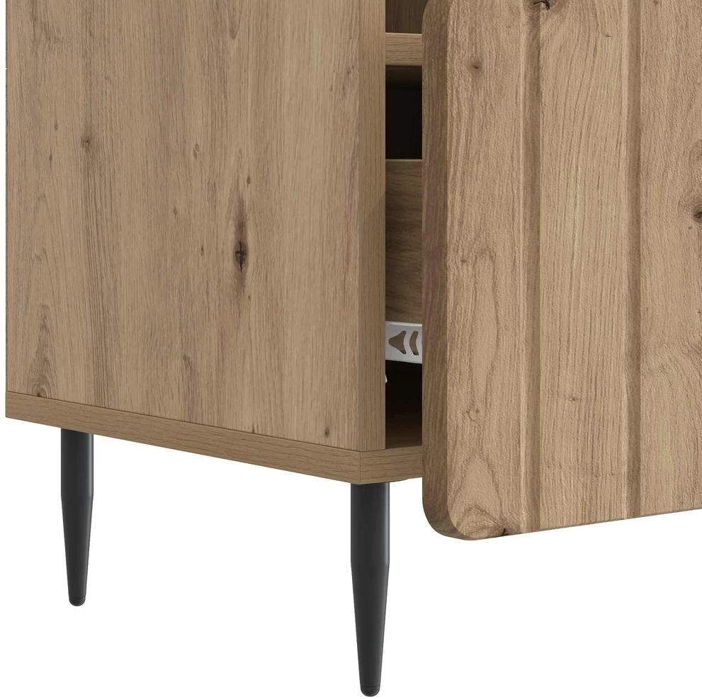 TV staliukas Televizoriaus spintelė 102 x 34,5 x 50 cm Artisano ąžuolo