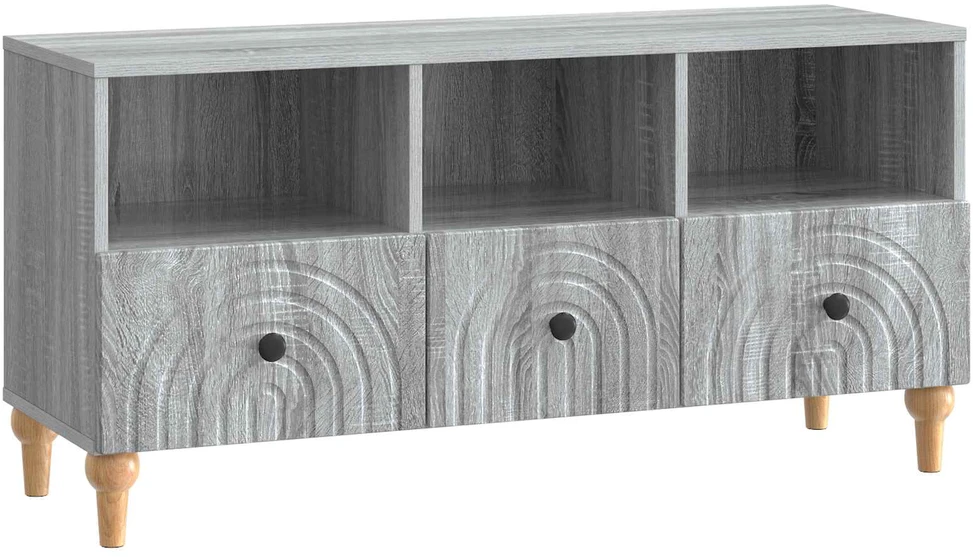 TV staliukas Televizoriaus spintelė 102 x 34,5 x 50 cm Pilka Sonoma