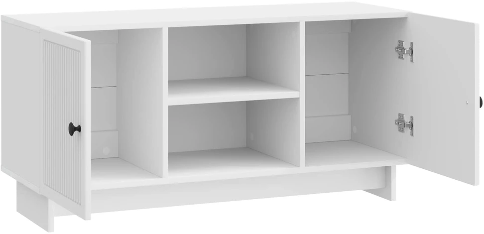 TV staliukas Televizoriaus spintelė 102 x 34,5 x 50 cm Itin blizgi balta