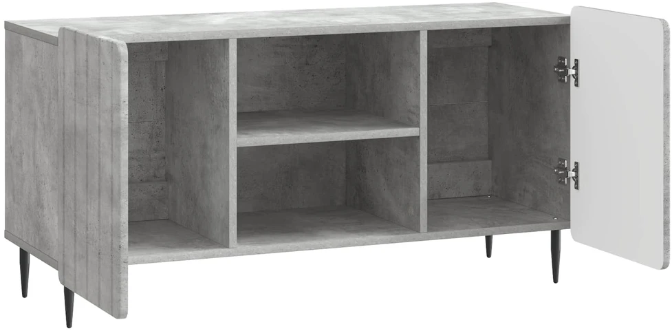 TV staliukas Televizoriaus spintelė 102 x 34,5 x 52 cm Betono pilka