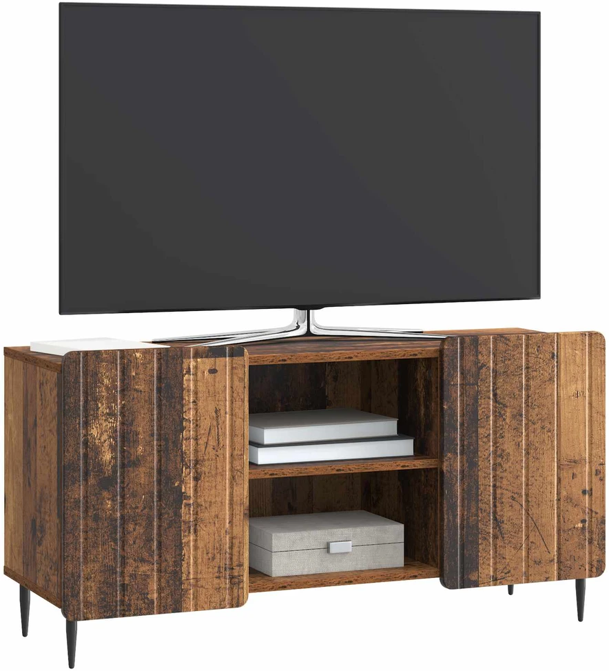 TV staliukas Televizoriaus spintelė 102 x 34,5 x 52 cm Sendintos medienos