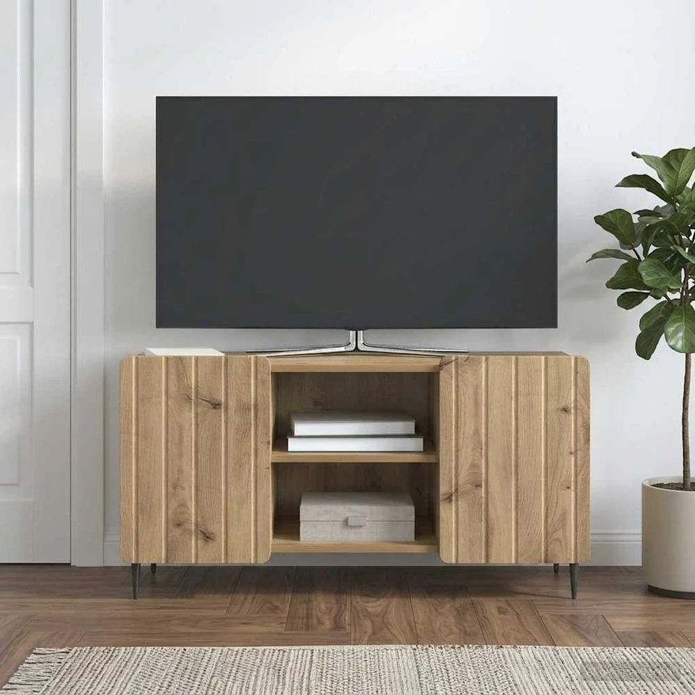 TV staliukas Televizoriaus spintelė 102 x 34,5 x 52 cm Artisano ąžuolo