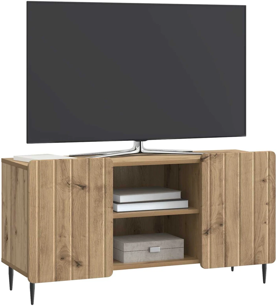TV staliukas Televizoriaus spintelė 102 x 34,5 x 52 cm Artisano ąžuolo