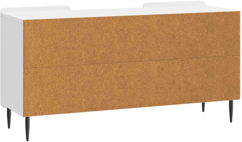 TV staliukas Televizoriaus spintelė 102 x 34,5 x 52 cm Itin blizgi balta