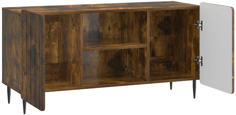 TV staliukas Televizoriaus spintelė 102 x 34,5 x 52 cm Dūminio ąžuolo