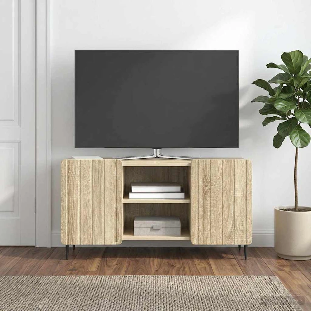 TV staliukas Televizoriaus spintelė 102 x 34,5 x 52 cm Sonoma ąžuolas