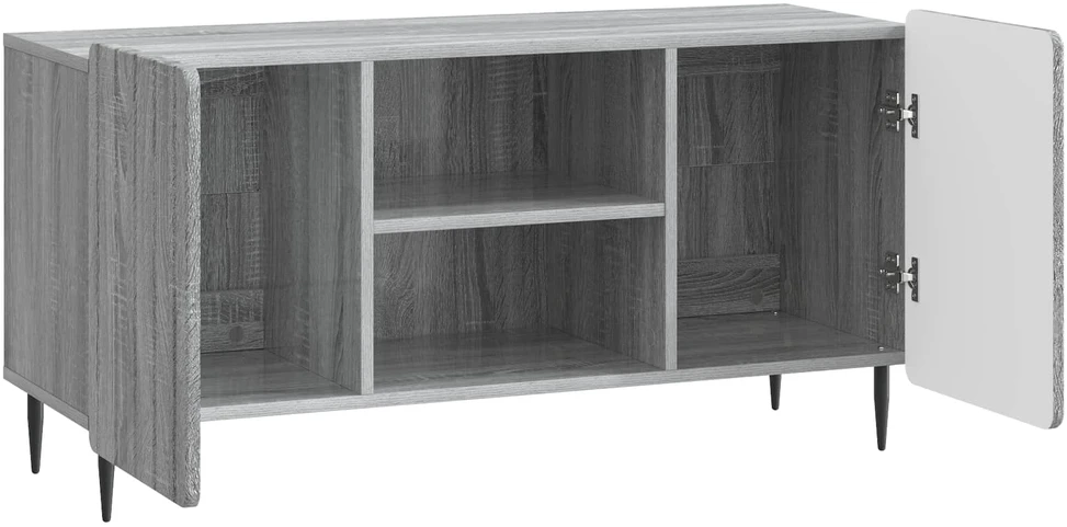 TV staliukas Televizoriaus spintelė 102 x 34,5 x 52 cm Pilka sonoma ąžuolo