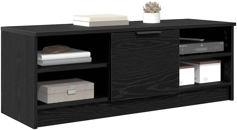 TV staliukas Televizoriaus spintelė 102 x 35 x 36,5 cm Juodas ąžuolas