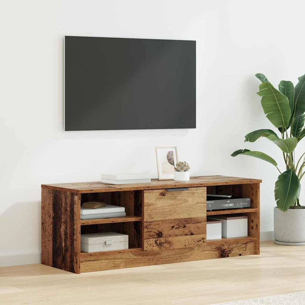 TV staliukas Televizoriaus spintelė 102 x 35 x 36,5 cm Senovinis medis