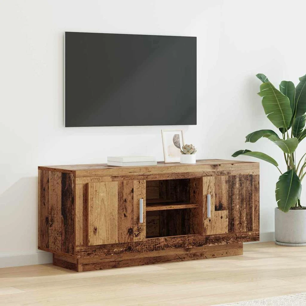 TV staliukas Televizoriaus spintelė 102 x 35 x 45 cm Senovinis medis