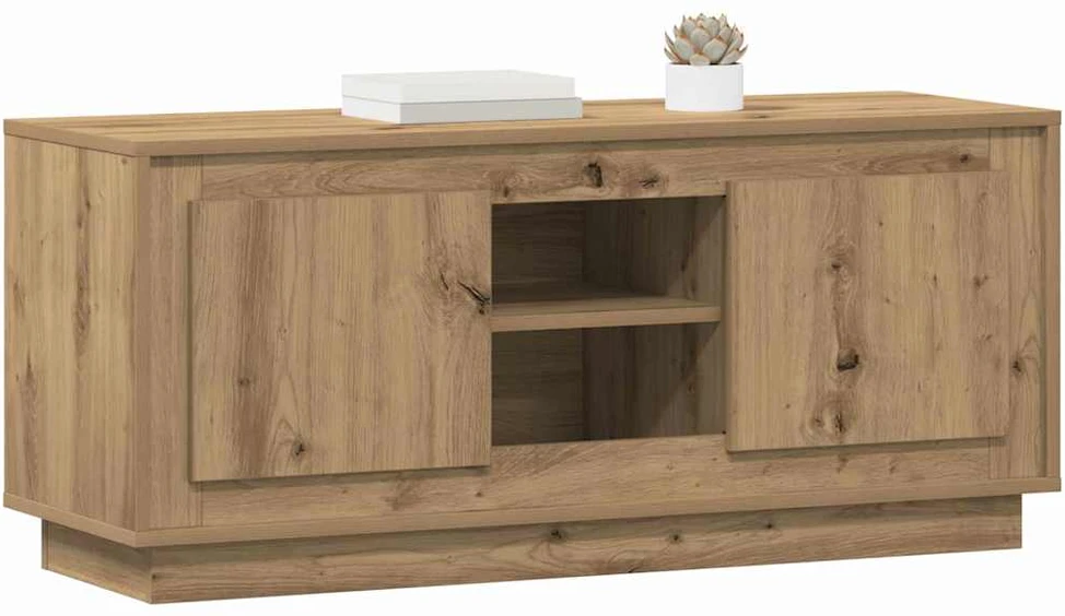 TV staliukas Televizoriaus spintelė 102 x 35 x 45 cm Amatininkų ąžuolas