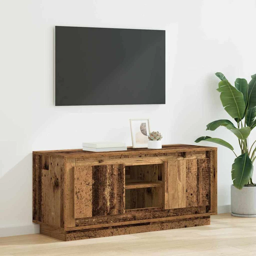TV staliukas Televizoriaus spintelė 102 x 35 x 45 cm Senovinis medis