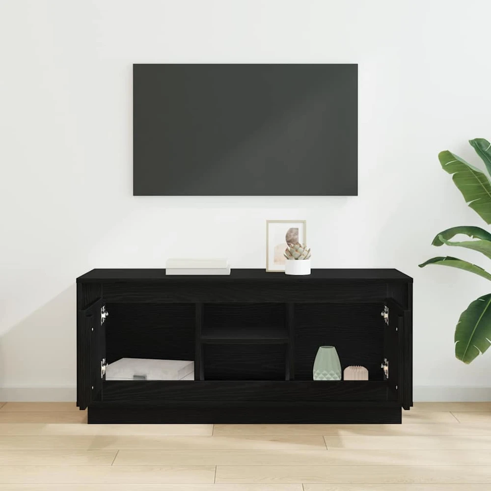 TV staliukas Televizoriaus spintelė 102 x 35 x 45 cm Juodas ąžuolas