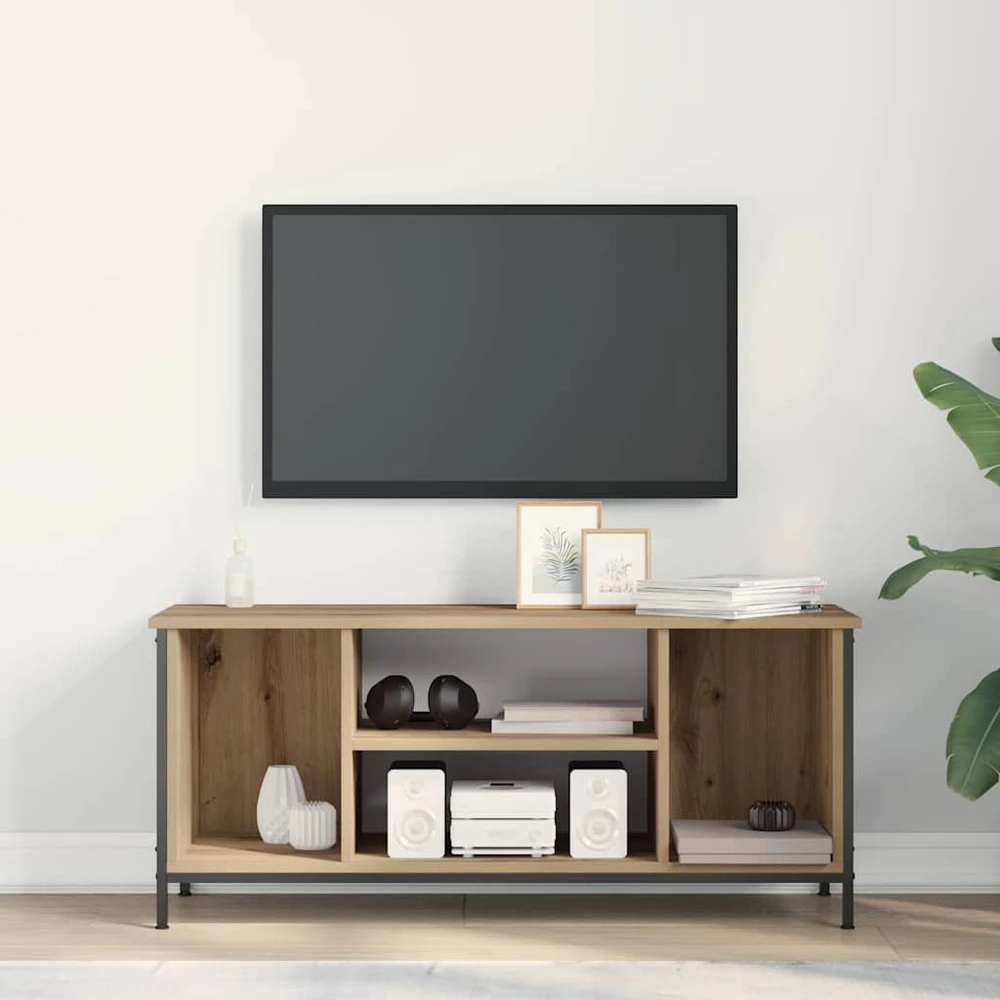 TV staliukas Televizoriaus spintelė 102 x 35 x 45 cm Amatininkų ąžuolas