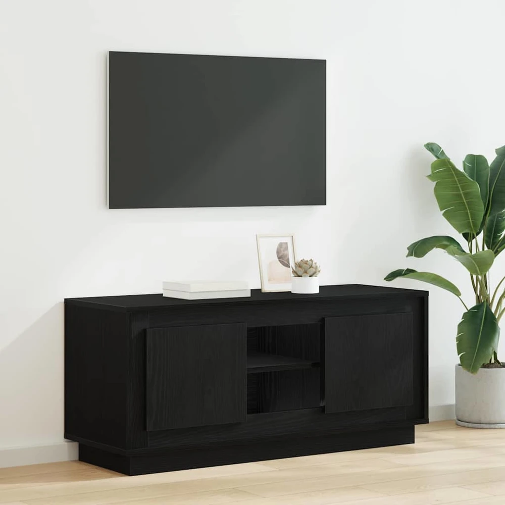 TV staliukas Televizoriaus spintelė 102 x 35 x 45 cm Juodas ąžuolas