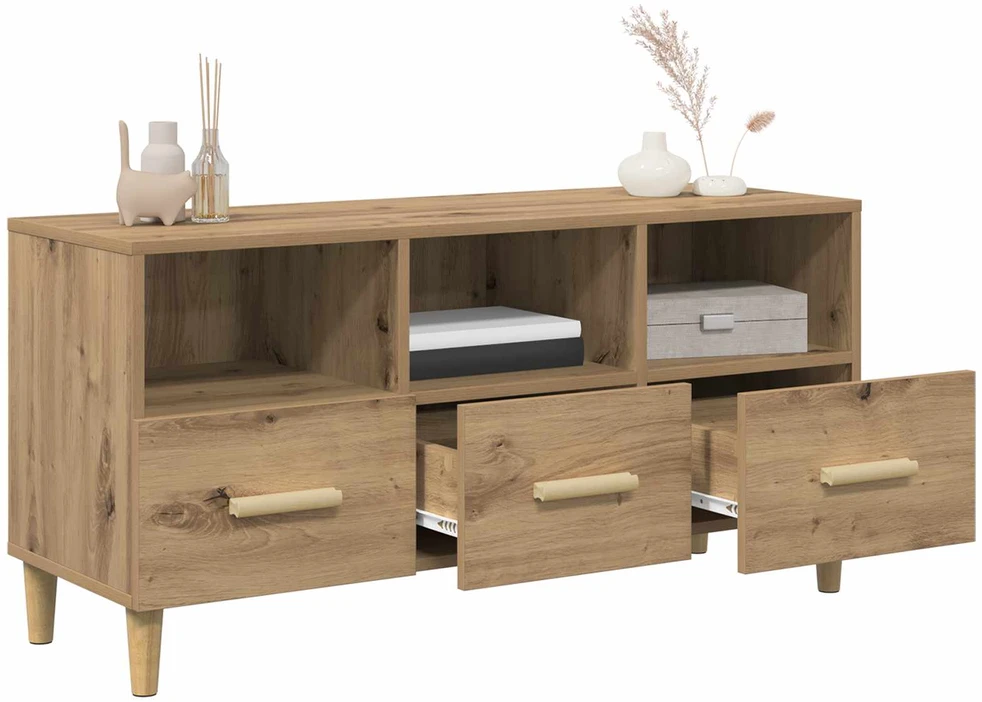 TV staliukas Televizoriaus spintelė 102 x 36 x 50 cm Meistrų ąžuolas
