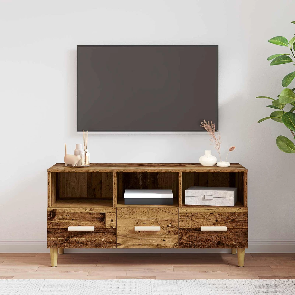 TV staliukas Televizoriaus spintelė 102 x 36 x 50 cm Senas medis