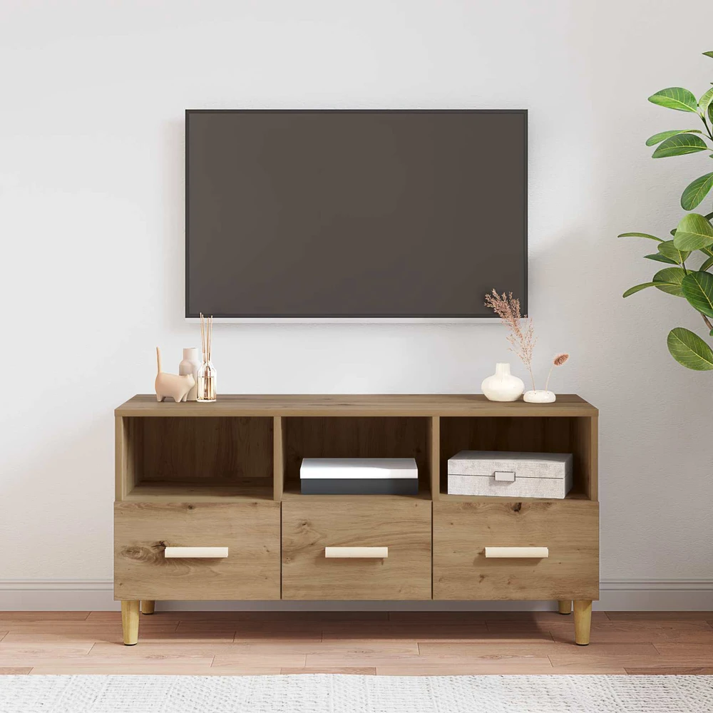TV staliukas Televizoriaus spintelė 102 x 36 x 50 cm Meistrų ąžuolas
