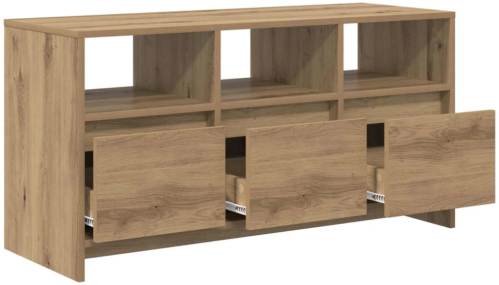 TV staliukas Televizoriaus spintelė 102 x 37,5 x 52,5 cm Artisano ąžuolo