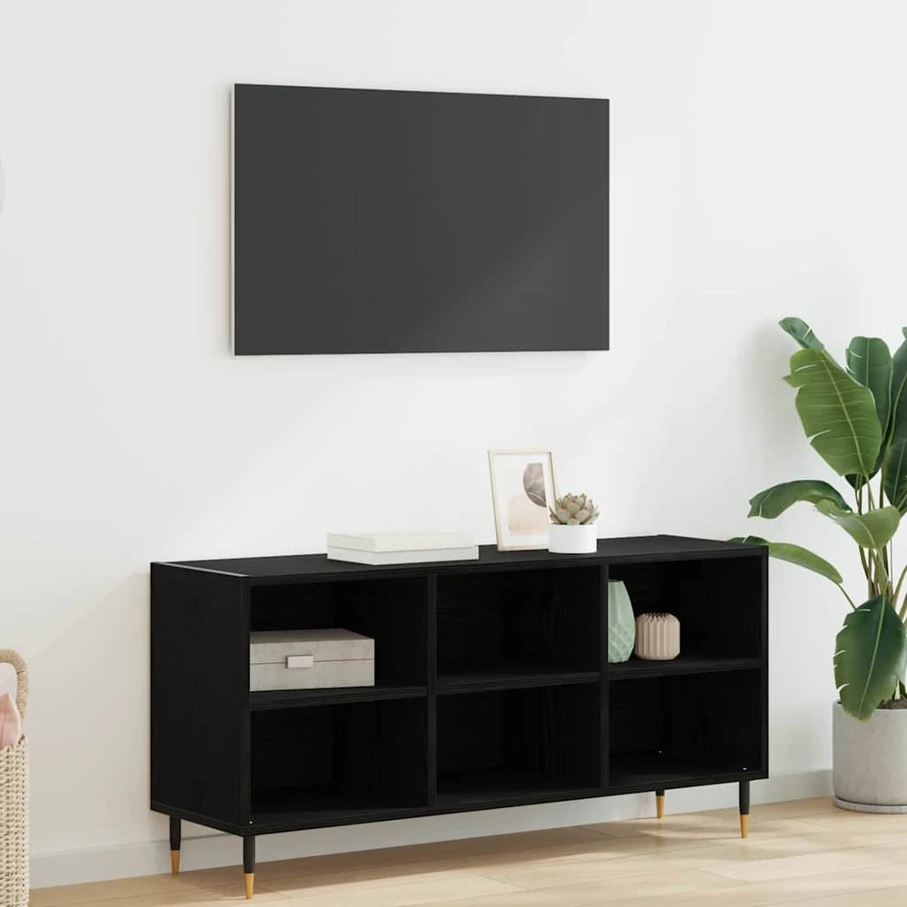 TV staliukas Televizoriaus spintelė 103,5 x 30 x 50 cm Juodas ąžuolas