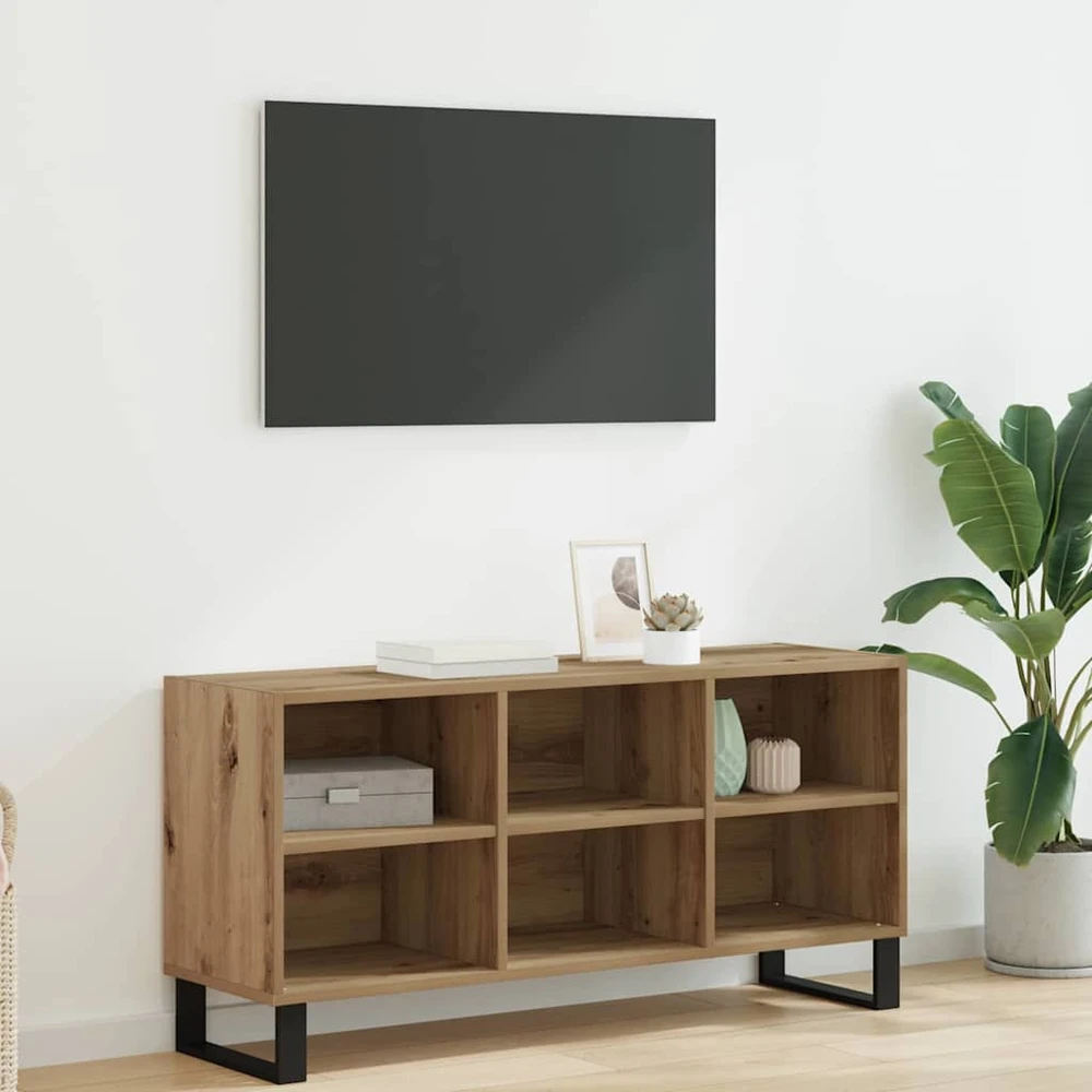 TV staliukas Televizoriaus spintelė 103,5 x 30 x 50 cm Amatininkų ąžuolas