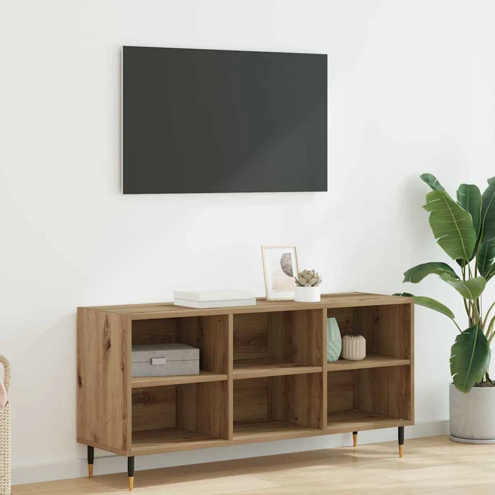 TV staliukas Televizoriaus spintelė 103,5 x 30 x 50 cm Amatininkų ąžuolas