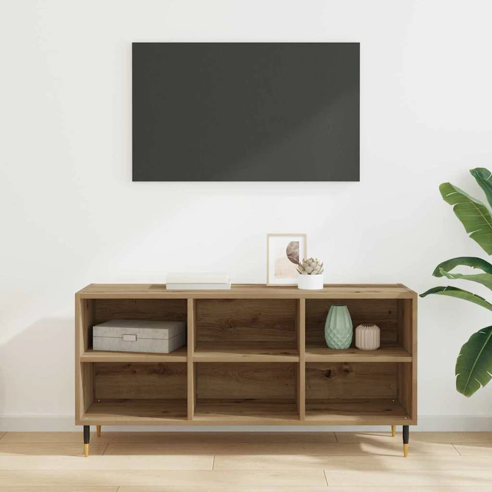 TV staliukas Televizoriaus spintelė 103,5 x 30 x 50 cm Amatininkų ąžuolas