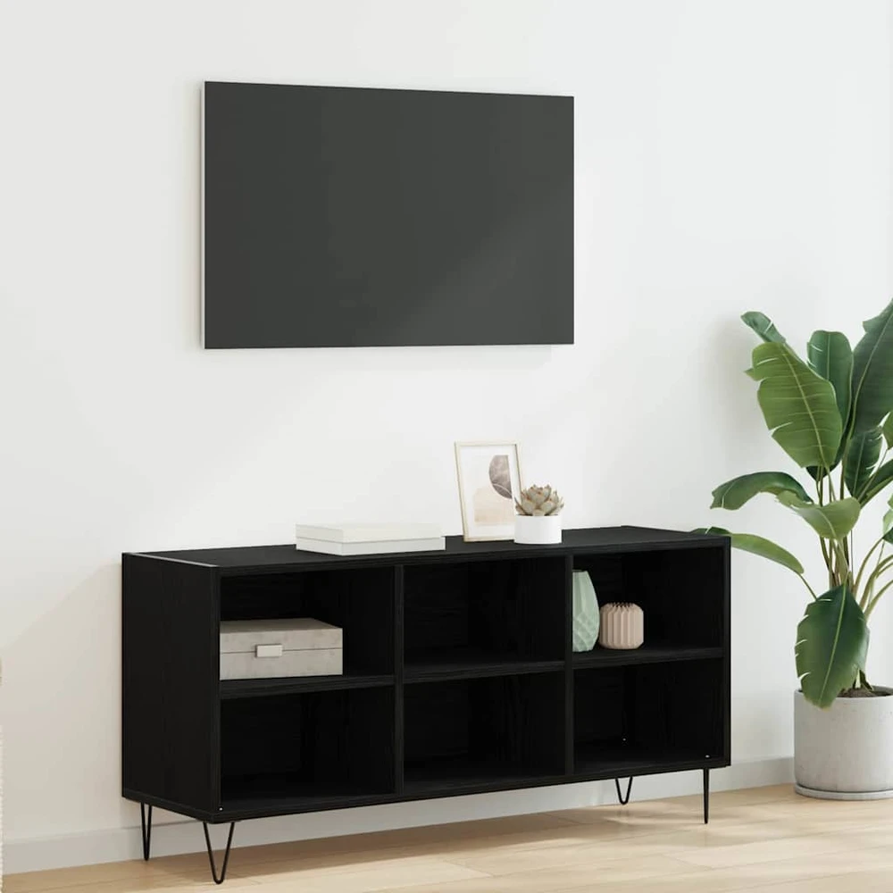 TV staliukas Televizoriaus spintelė 103,5 x 30 x 50 cm Juodas ąžuolas
